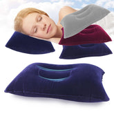 Aufblasbares Luftkissenbett für Camping, Reisen, Flugzeug – Nackenstrecker und Rückenlehnenstütze aus PVC-Nylon